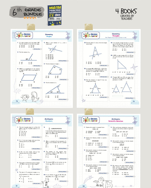 6th Grade Brain Hunter Bundle