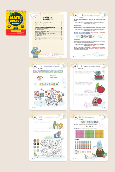 Introducing MATH! Grade 2 by ArgoPrep: 600+ Practice Questions + Comprehensive Overview of Each Topic