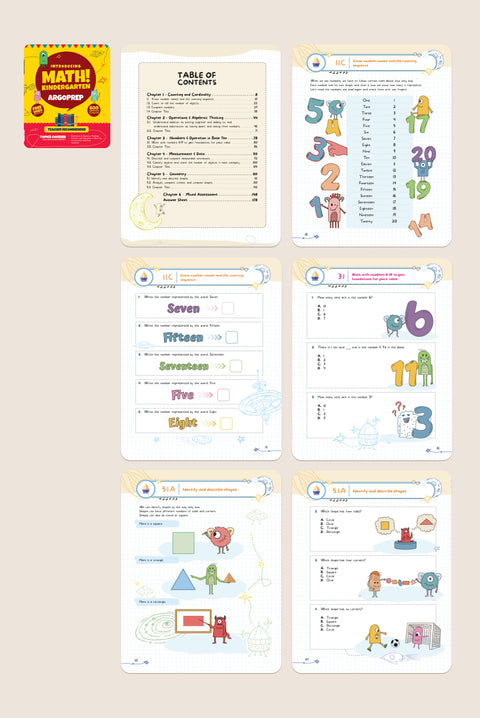 Introducing MATH! Kindergarten by ArgoPrep: 600+ Practice Questions + Comprehensive Overview of Each Topic