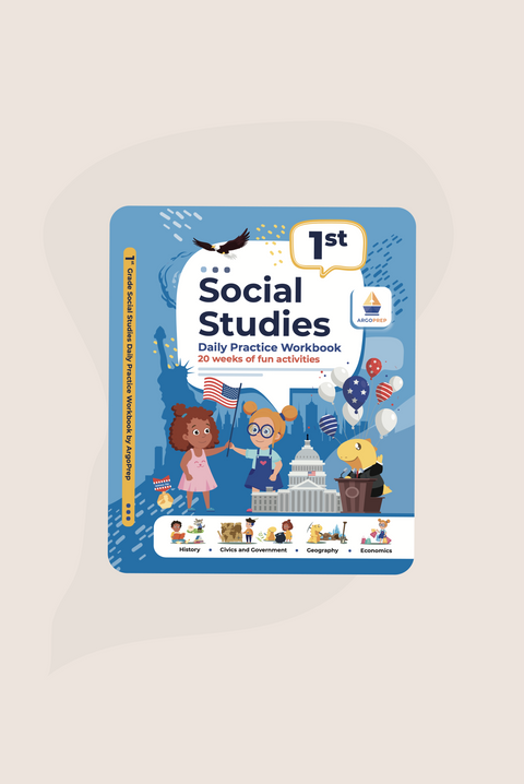 1st Grade Social Studies: Daily Practice Workbook | 20 Weeks of Fun Activities