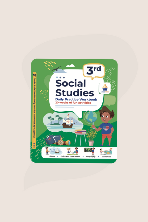 3rd Grade Social Studies: Daily Practice Workbook | 20 Weeks of Fun Activities