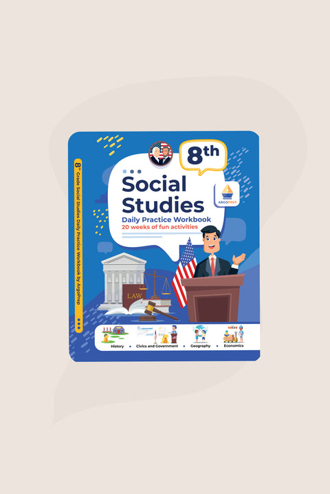 8th Grade Social Studies: Daily Practice Workbook | 20 Weeks of Fun Activities
