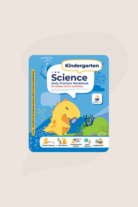 Kindergarten Science: Daily Practice Workbook | 20 Weeks of Fun Activities